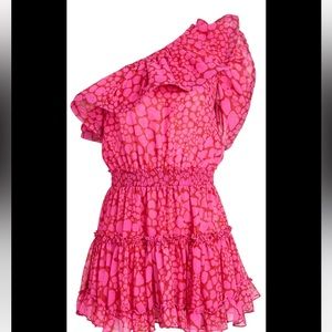 MISA Los Angeles Josefine Dress Pink Giraffe